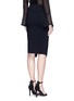 Back View - Click To Enlarge - 72723 - Asymmetric wrap Milano knit skirt