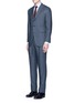 Figure View - Click To Enlarge - CANALI - Houndstooth check cotton shirt