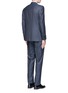 Back View - Click To Enlarge - CANALI - 'Contemporary' stripe wool suit