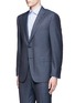Front View - Click To Enlarge - CANALI - 'Contemporary' stripe wool suit