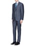 Figure View - Click To Enlarge - CANALI - 'Contemporary' stripe wool suit