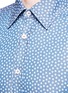 Detail View - Click To Enlarge - CANALI - Floral print cotton chambray shirt
