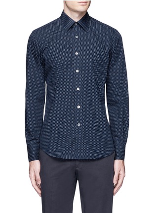 Main View - Click To Enlarge - CANALI - Slim fit paisley print cotton shirt