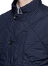 Detail View - Click To Enlarge - CANALI - Reversible wool and quilted shell coat