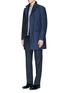 Figure View - Click To Enlarge - CANALI - Reversible wool and quilted shell coat
