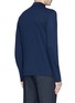Back View - Click To Enlarge - CANALI - Fleece wool piqué polo shirt