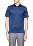 Main View - Click To Enlarge - CANALI - Houndstooth cotton polo shirt