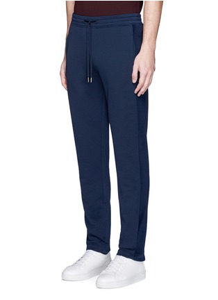 Front View - Click To Enlarge - CANALI - Fleece wool jersey jogging pants