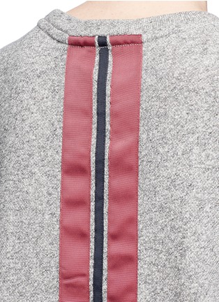Detail View - Click To Enlarge - THE UPSIDE - 'Cortina' flocked logo ribbon trim sweatshirt