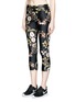 Front View - Click To Enlarge - THE UPSIDE - 'Varese NYC' floral print performance capri leggings