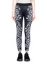 Main View - Click To Enlarge - THE UPSIDE - 'Etched Paisley Guru NYC' performance leggings