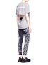 Figure View - Click To Enlarge - THE UPSIDE - 'Etched Paisley Guru NYC' performance leggings