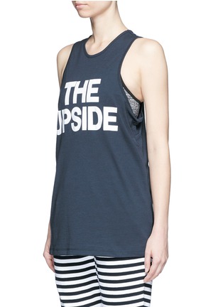 Front View - Click To Enlarge - THE UPSIDE - 'The Markova Dri Release' racerback tank top