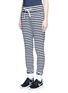 Front View - Click To Enlarge - THE UPSIDE - 'The Como' stripe French terry sweatpants