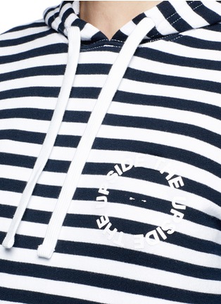 Detail View - Click To Enlarge - THE UPSIDE - 'Rimini' stripe French terry hoodie