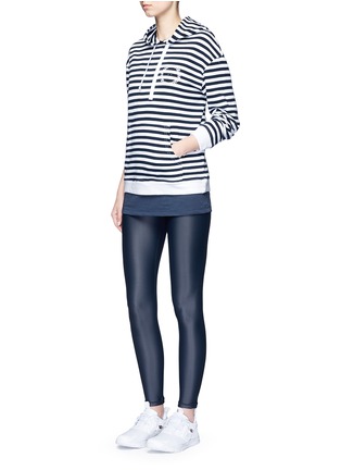 Figure View - Click To Enlarge - THE UPSIDE - 'Rimini' stripe French terry hoodie