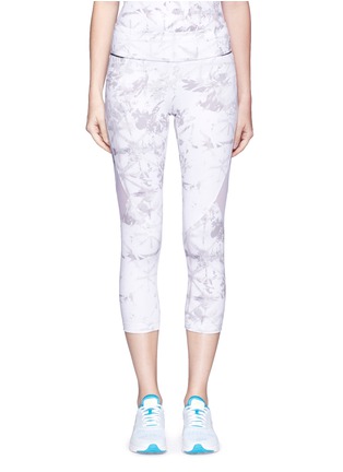 Main View - Click To Enlarge - ALALA - 'White Palm' captain performance crop tights