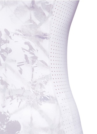 Detail View - Click To Enlarge - ALALA - 'White Palm' racerback tank top