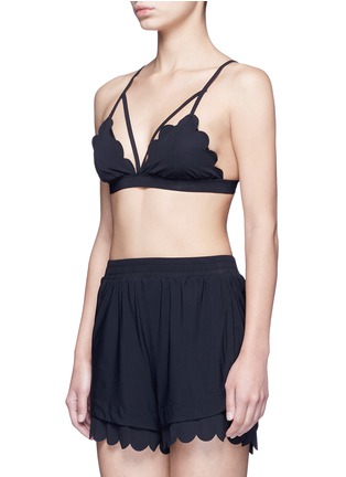 Front View - Click To Enlarge - 72993 - 'Dice Versatility' scalloped edge bra