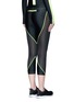 Back View - Click To Enlarge - LAAIN - Mesh panel performance jersey 3/4 leggings