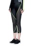 Front View - Click To Enlarge - LAAIN - Mesh panel performance jersey 3/4 leggings