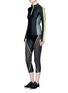 Figure View - Click To Enlarge - LAAIN - Mesh panel performance jersey 3/4 leggings