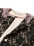 Detail View - Click To Enlarge - GUCCI - Metallic Peter Pan collar lace jacket