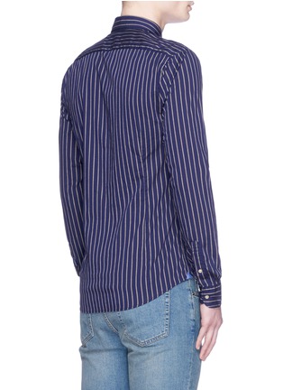 Back View - Click To Enlarge - SCOTCH & SODA - Stripe embroidery shirt