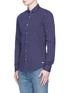 Front View - Click To Enlarge - SCOTCH & SODA - Stripe embroidery shirt