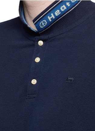 Detail View - Click To Enlarge - SCOTCH & SODA - Contrast stripe collar polo shirt