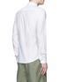 Back View - Click To Enlarge - SCOTCH & SODA - Geometric print pocket square Oxford shirt