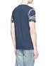 Back View - Click To Enlarge - DENHAM - 'de ver azul' print cotton T-shirt