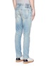 Back View - Click To Enlarge - DENHAM - 'Razor' patchwork selvedge denim jeans