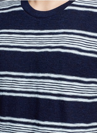 Detail View - Click To Enlarge - DENHAM - 'Signature' stripe cotton T-shirt