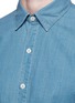Detail View - Click To Enlarge - DENHAM - 'Aures' aged cotton chambray shirt