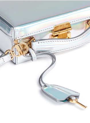 Detail View - Click To Enlarge - MARK CROSS - 'Grace Mini Box' holographic leather trunk