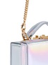 Detail View - Click To Enlarge - MARK CROSS - 'Grace Mini Box' holographic leather trunk