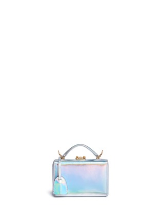 Main View - Click To Enlarge - MARK CROSS - 'Grace Mini Box' holographic leather trunk