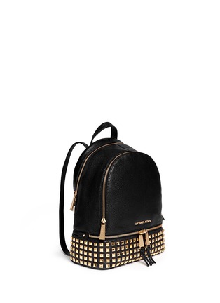 Front View - Click To Enlarge - MICHAEL KORS - 'Rhea' stud small leather backpack