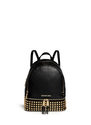 Main View - Click To Enlarge - MICHAEL KORS - 'Rhea' stud small leather backpack
