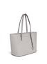 Front View - Click To Enlarge - MICHAEL KORS - 'Jet Set Travel' saffiano leather top zip tote