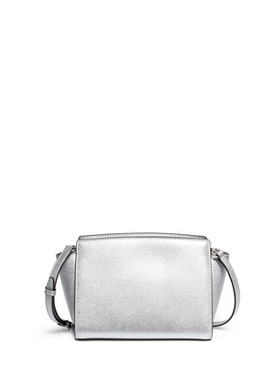 Back View - Click To Enlarge - MICHAEL KORS - 'Selma' medium saffiano leather messenger bag