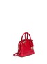 Front View - Click To Enlarge - MICHAEL KORS - 'Smythe' small pebbled leather dome satchel
