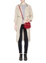 Figure View - Click To Enlarge - MICHAEL KORS - 'Bedford' small saffiano leather crossbody bag