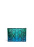 Figure View - Click To Enlarge - RAFÉ - 'Alexa' malachite print zip pouch
