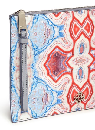 Detail View - Click To Enlarge - RAFÉ - 'Alexa' agate print zip pouch