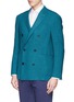 Front View - Click To Enlarge - CANALI - Wool-silk-linen blazer