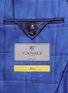  - CANALI - Check wool-silk blazer