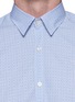 Detail View - Click To Enlarge - CANALI - Double check cotton poplin shirt