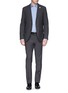 Figure View - Click To Enlarge - CANALI - Double check cotton poplin shirt